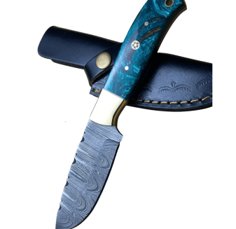 Brass Tide Damascus Skinner
