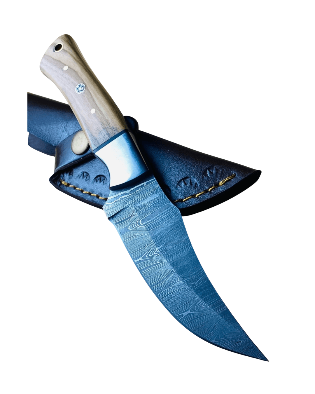 Ghost Ash Damascus Skinner - Image 3