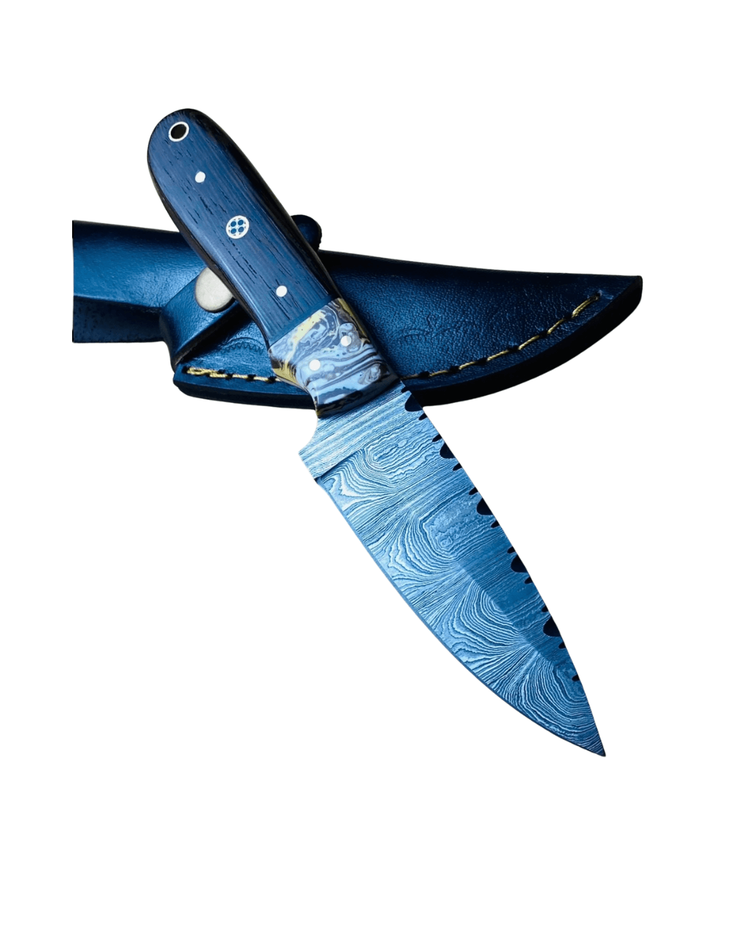 Arctic Swirl Damascus Skinner