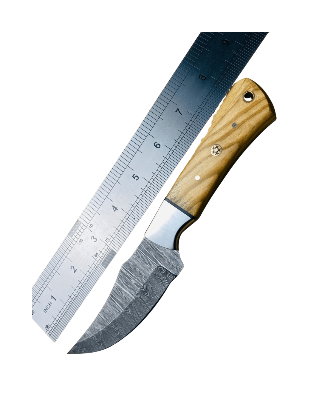 Ghost Ash Damascus Skinner - Image 4