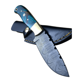 Brass Tide Damascus Skinner