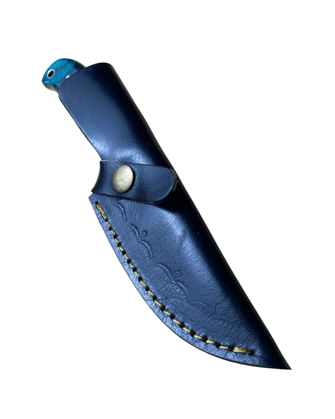 Azure Burl Damascus Skinner